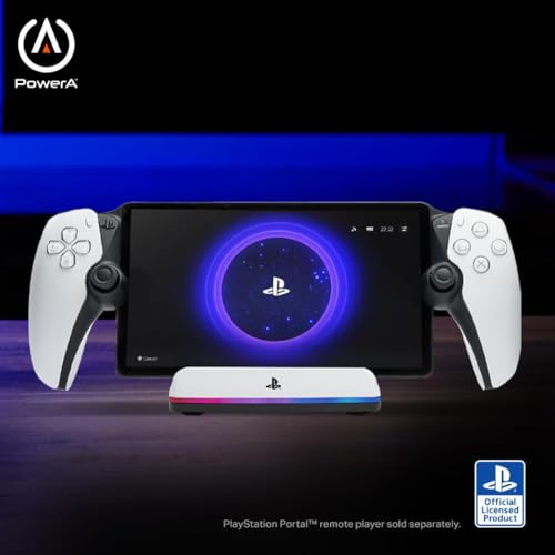 PowerA Charging Station for PlayStation Portal™ Remote Player with Lumectra™, RGB Lighting, USB Powered, Magnetic Charger, Charge and Display, Weighted Base, Officially Licensed by PowerA - Used condition - Image 2