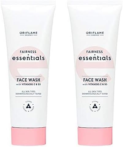 Oriflame Sweden ESSENTIALS Fairness Essentials Face Wash with Vitamins E & B3 (Cleanse , Protect , Refresh) 125 ml (set of 2)