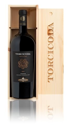 Primitivo Tormaresca Torcicoda Primitivo 1.5 Lt, Cassetta Legno, Confezione Regalo