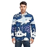Veste zippée pour homme qui peut être confortablement portée pour diverses occasions comme un anniversaire, un parc, une fête, la maison, pour les vacances et toutes les autres occasions régulières, vous laissant une touche de luminosité et de fraîcheur amusante au printemps, en automne et en hiver. Jolie veste polaire mélangée avec sophistication, élégance et design doux.