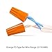 100 PCS Orange Wire Connector, P3 Type Easy Twist-On Ribbed Cap - UL Listed