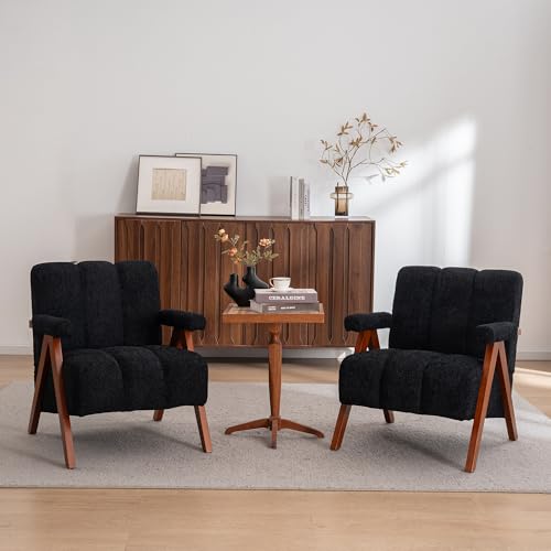 espidoo Mid-Century Modern Accent Chairs (Set of 2)