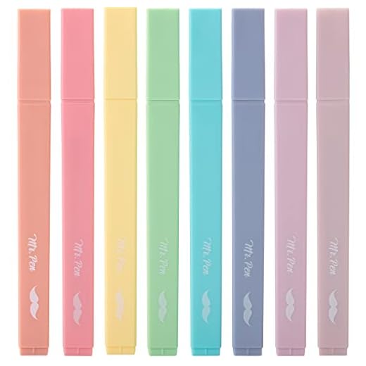 Mr. Pen- Aesthetic Highlighters No Bleed, 8 Pack, Candy Colors