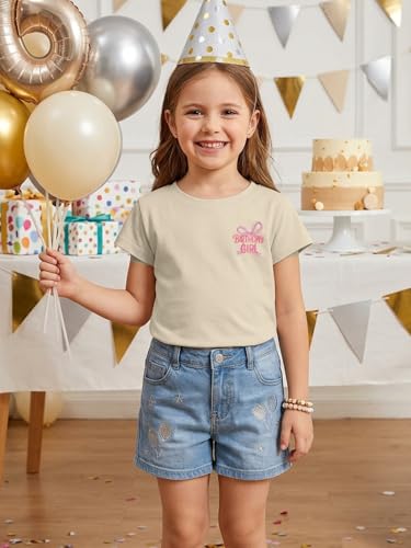 Image of YHHR Birthday Girl Shirt Tie Dye Girls Birthday Shirts 7-14 Year Kids Tops