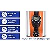 Stamina InMotion E1000 Compact Strider - Seated Ellipticalwith Smart Workout App - Foot Pedal Exerciser for Home Workout - Up to 250 lbs Weight Capacity - Black Orange