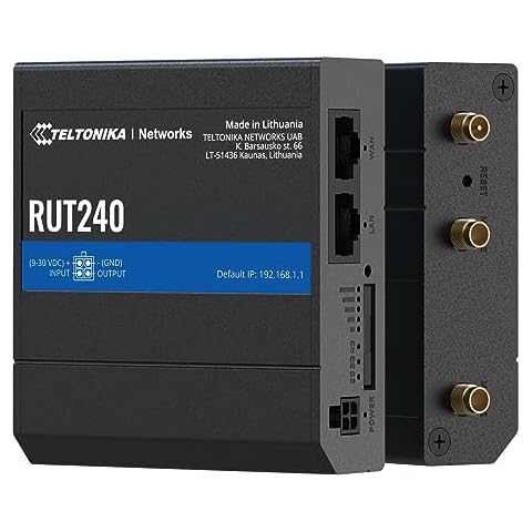 Teltonika RUT240 4G /LTE & WiFi Cellular Router with Ethernet and I/O, Remote Connection, Advanced VPN Cover