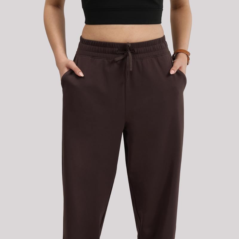 Image of BlissClub Women Mid Rise Tapered Casual Pants
