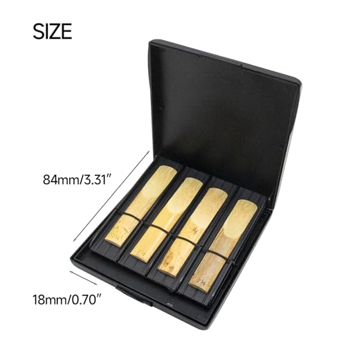 Soundspire Clarinet Reed Case, Holds 8 Reeds, Protective Storage for Alto, Tenor, Soprano Sax & Bass Clarinet Reeds (Reeds Not Included)
