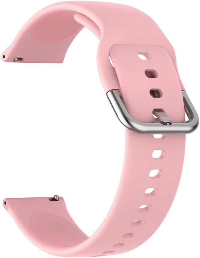 AONES 22mm Silicone Belt Watch Strap with Metal Buckle Compatible with Fire-Boltt Eclipse Luxe Bsw166 Smartwatch Band