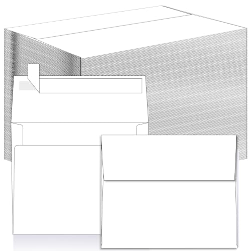 SATINIOR 300 Pieces Invitation Envelopes V Flap,A9,White