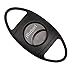 Personalized Visol Getty Matte Black Double Guillotine Cigar Cutter with Free Laser Engraving ([C] Text)