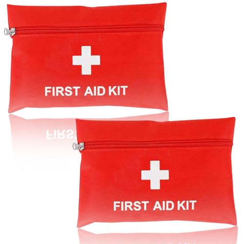 CPJJ Bolsa de Medicina de Viaje de 2 Piezas, kit primeros auxilios para Viajes, hogar, Oficina (21 * 14 cm)