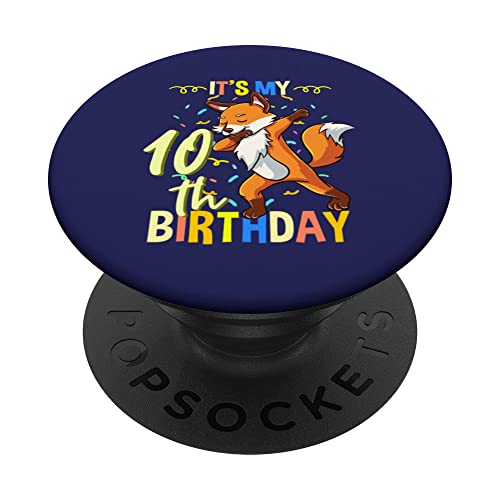 Its My 10th Birthday Dabbing Zorro PopSockets PopGrip Intercambiable