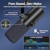 TONOR Dynamic Podcast Microphone for Studio, Cardioid XLR/USB Mic, AI Noise Cancellation, Tap Mute, 3.5mm Headphone Jack for Monitoring, Volume Control, Microfono with Desktop Stand, Black, TD510 AIR #5