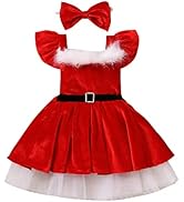 white christmas dresses Amscan 8407692 Christmas Robe, Red main image 1