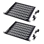 GeeekPi – GeeekPi 2 Stück 0,5U Server Rack-Fachboden – 10 Zoll, 200 mm
