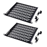 GeeekPi – GeeekPi 2 Stück 0,5U Server Rack-Fachboden – 10 Zoll, 200 mm