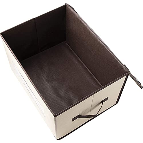 Juvale Foldable Storage Bins, Fabric Cubes (Cream, 16.2 X 10 X 12 In, 3 Pack) #TOP5