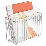 TAMAÑO COMPACTO: Con unas medidas de 25,7 cm x 10,4 cm x 16,8 cm, estos cestos organizadores ofrecen amplitud y gran capacidad para guardar y organizar alimentos de todo tipo.