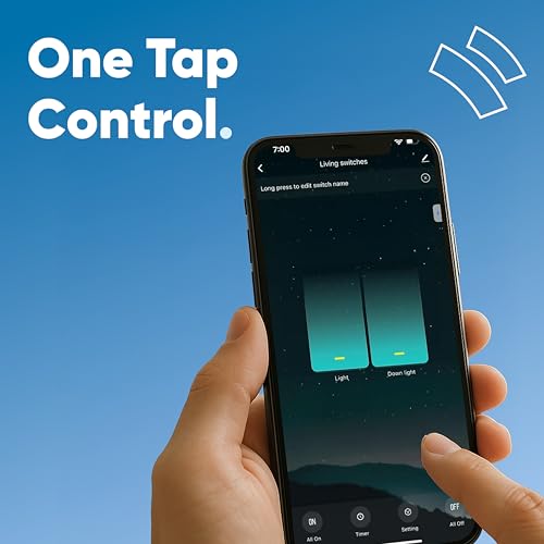 Image of AZIOT 2 Node Smart Switch - WiFi /Bluetooth Communication - Made in India - Timer Function - Works with Google Home and Amazon Alexa (2 Node)