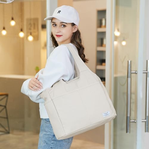 Image of KYALOU Utility Large Tote Bag, Women Casual Shoulder Bags for Work School Gym Beach Travel Shopping Grocery