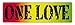 Bumper Sticker Decal - One Love - Bob Marley, Peace, Coexist