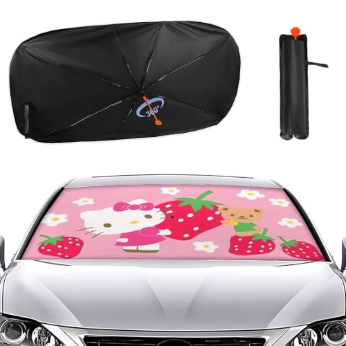Amazon | ハローキティ サンシェード 車 フロント 折り畳み傘型