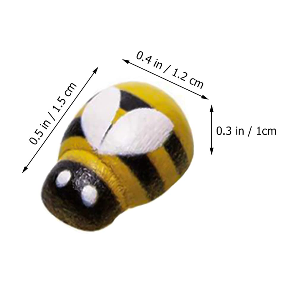 小物 bee Amazon.com: Lxnoap Mini Wooden Bees with Adhesive