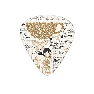 Lot de 12 médiators rétro pour guitare basse électrique, acoustique, cadeau avec boîte - Les Beatles, Paul McCartney, John Lennon, RIngo Starr, George Harrison