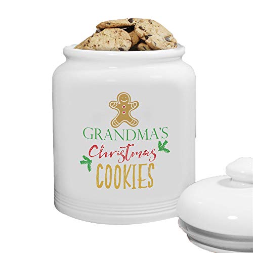 GiftsForYouNow Christmas Cookies Personalized Cookie Jar, 10