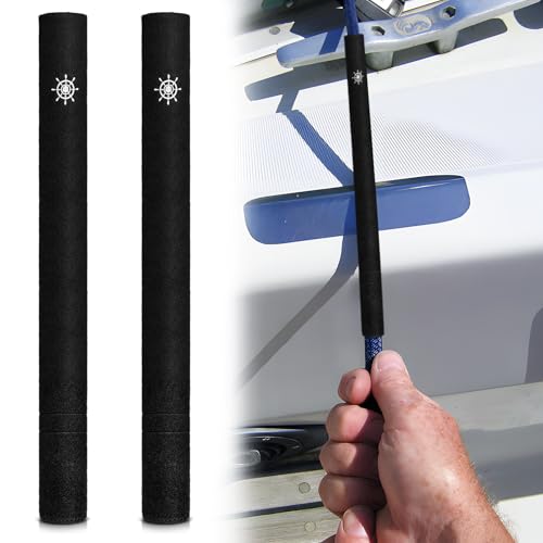 Dock Line Chafe Guard 2 Pcs 24", Rope Protector Sleeve Anti-Slip Detachable,Can Eliminate The Friction Sound of Dock Line and Prevent Scratches on The Hull Surface