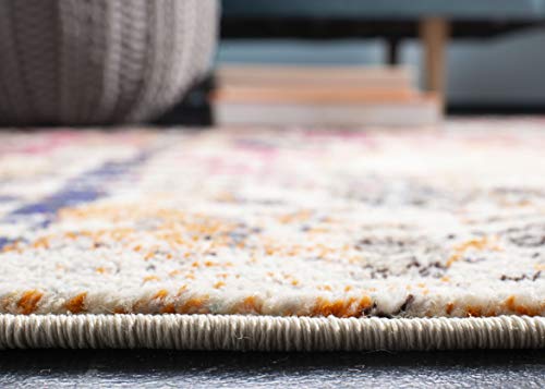 Alfombra de pelo corto moderna rectangular para dormitorio 61x244 6