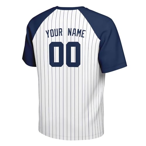 Image of ANTKING T-Shirt Custom Name Number Crewneck Short Sleeve for Men Youth Gifts