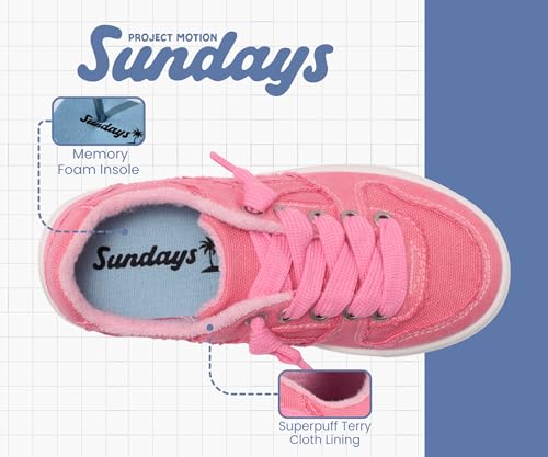 Image of Sundays Girls Sneakers Non-Slip Canvas Girls Shoes Comfort Kids Footwear