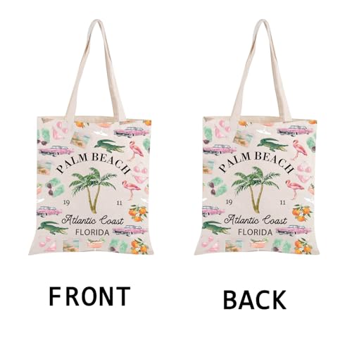 Bolso tote PWHAOO de Palm Beach, Florida — regalo para vacaciones o viaje a Florida, regalo de West Palm Beach miniatura 5