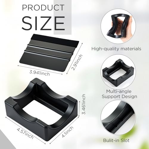 Silicone Cup Cradle for Tumblers Apply UV Dtf Stickers, Black — 사진 2