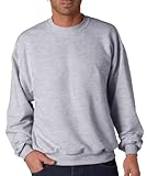 Jerzees Men's 562MR Crew Neck Sweatshirt, Ash, Large