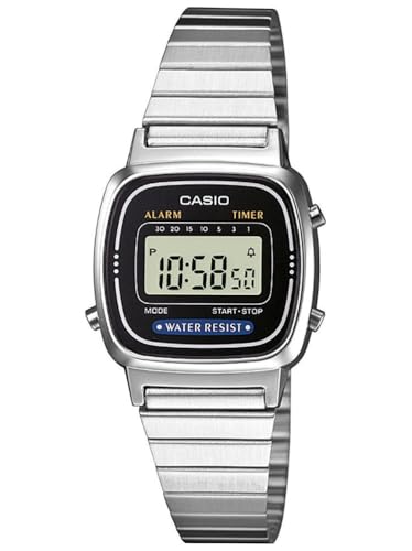Casio ���f�B�[�X �f�W�^���_�C���� �X�e�����X�X�`�[���o���h�E�H�b�` La670Wa 1Df�A�N�H�[�c, �V���o�[, �u���X���b�g