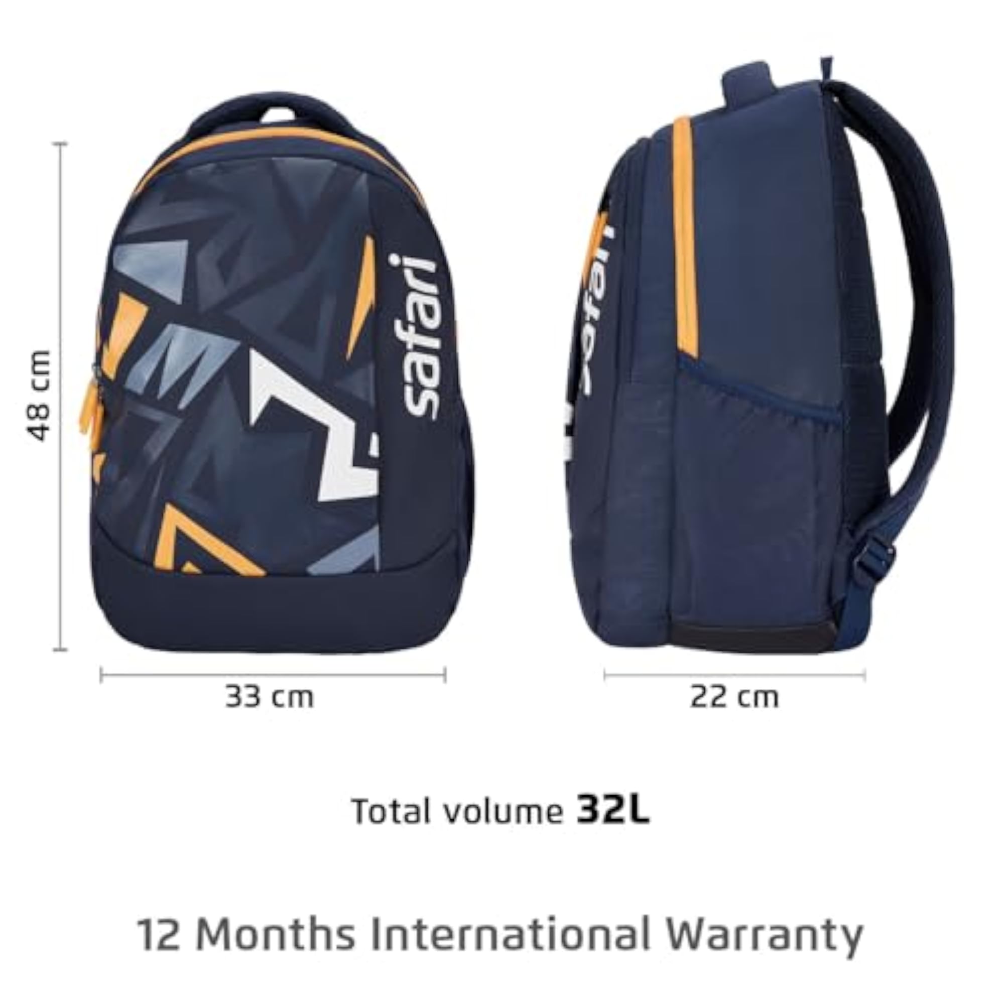 Casual Printed Backpack with Raincover for School