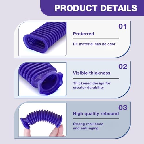 Image of HASTHIP 2Pcs Replacement Kit for Dyson V11 /V10 /V8 /V7 /V6, 1 Hose 1 Screw