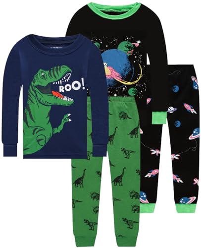 Image of Dolphin&Fish Boy Pajamas Toddler Kids Pjs Set Cotton Soft Clothes Sleepwear