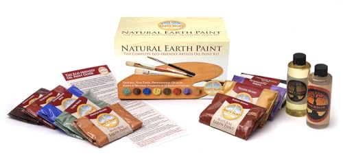 Natural Earth Paint Eco-Friendly Oil Paint Kit | Non-Toxic | Vega...