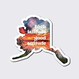 Alaska Glacial 防水 アラスカ ステッカー 真夜中の太陽 高緯度 グッドアルティチュード エディション | 美的 自然 デカール ウォーターボトル&ノートパソコン用 | 強力でくっつく はがれない – 1パック