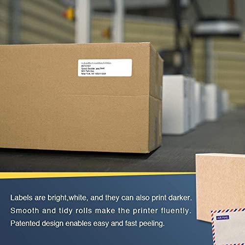Betckey - Compatible Address Labels Replacement For Brother Dk-1201 (1.1 In X 3.5 In), Use With Brother Ql Label Printers [10 Rolls/4000 Labels] #TOP4