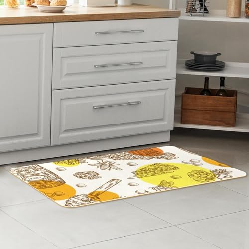 Alfombrillas de cocina de panal para proteger el suelo del pasillo y el cuarto de lavado 7