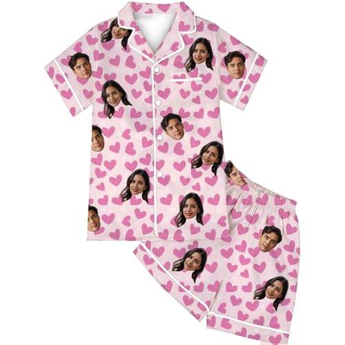 Pyjama en satin de soie imprimé chic, ensemble confort boutonné haut de gamme