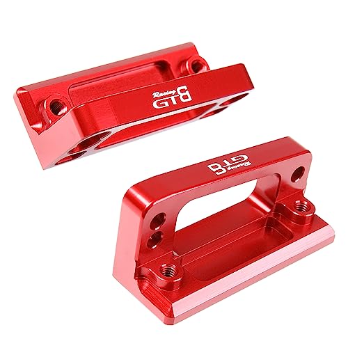 GTBRacing CNC Aluminum Rear Wing Mount for 1/5 RC Car LOSI DBXL-E 2.0 Upgrade Part (Red)
