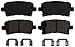 Wagner QuickStop ZD1430 Ceramic Disc Pad Set, Rear