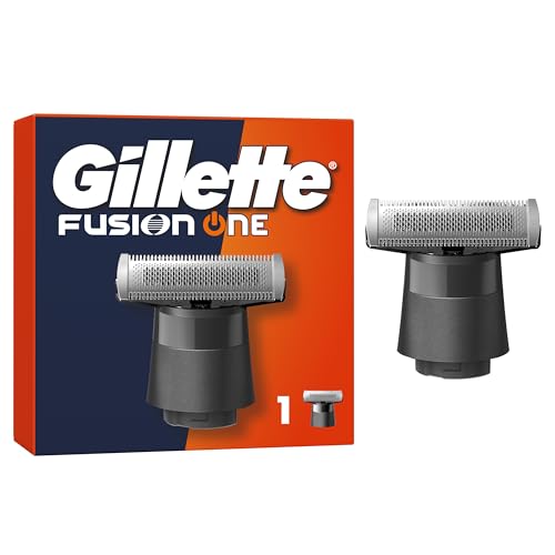 Gillette Fusion One Cabezal De Recambio ORIGINAL Compatible Con La Recortadora De Barba Y Afeitadora Corporal Fusion One, 1 Cuchilla De Metal Duradera, Hasta 6 Meses De Uso