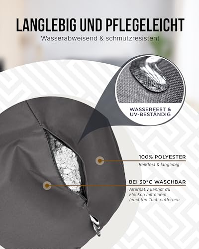 PATCH HOME Lounge Sessel XXL Gamer Sessel Sitzsack Sessel Sitzkissen In & Outdoor geeignet fertig...